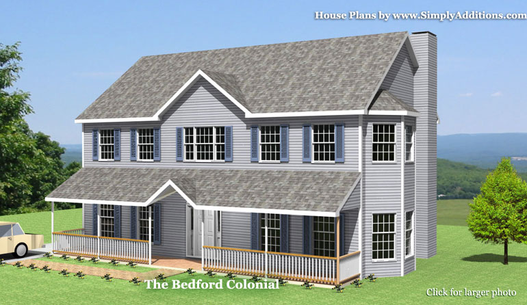 Bedford Colonial House Plans