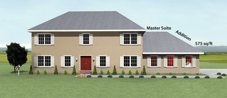 Master Suite Addition for Dutch Colonial House