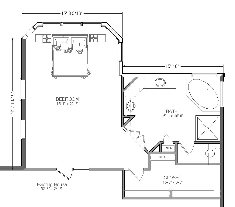 Master Bedroom Suite Addition Floor Plans