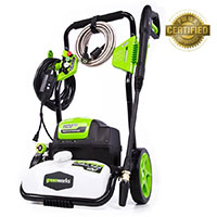 Greenworks Model GPW1800 1.1 Gallon GPM 1800 PSI Electric Pressure Washer at Lowes