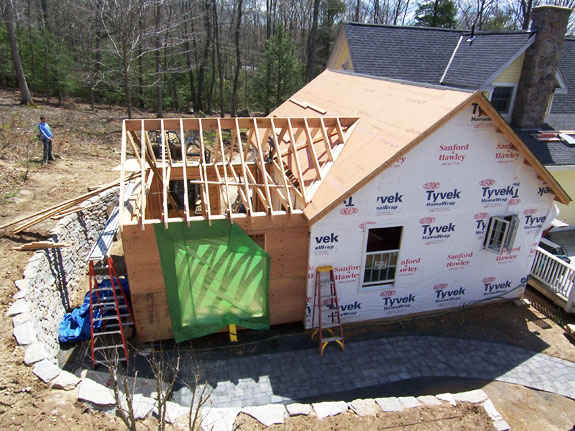 Framing the sunroom