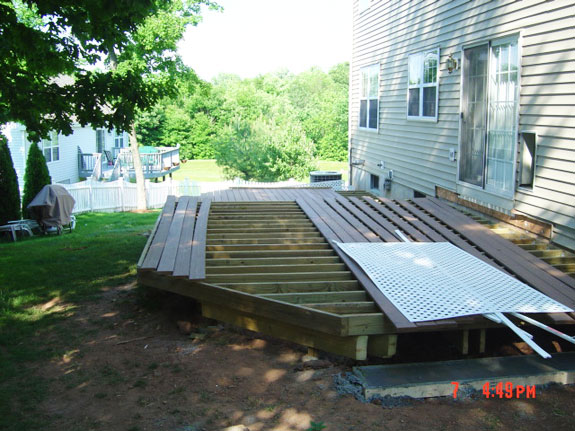 Deck layout complete and Trex layed ontop