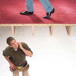 How to fix squeaky floors and steps