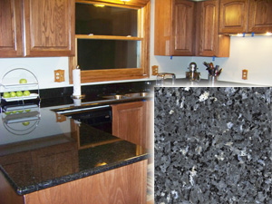 Silver Pearl Dark Granite or Black Pearl