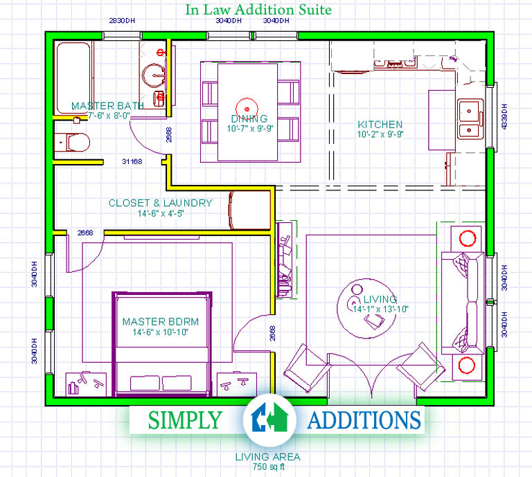 In law addition plan