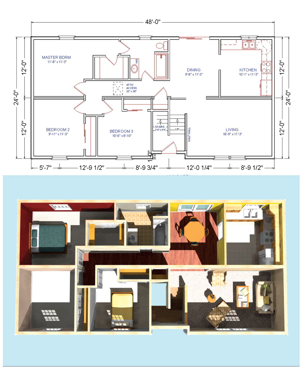 The Oakdale Raised Ranch Home Plan