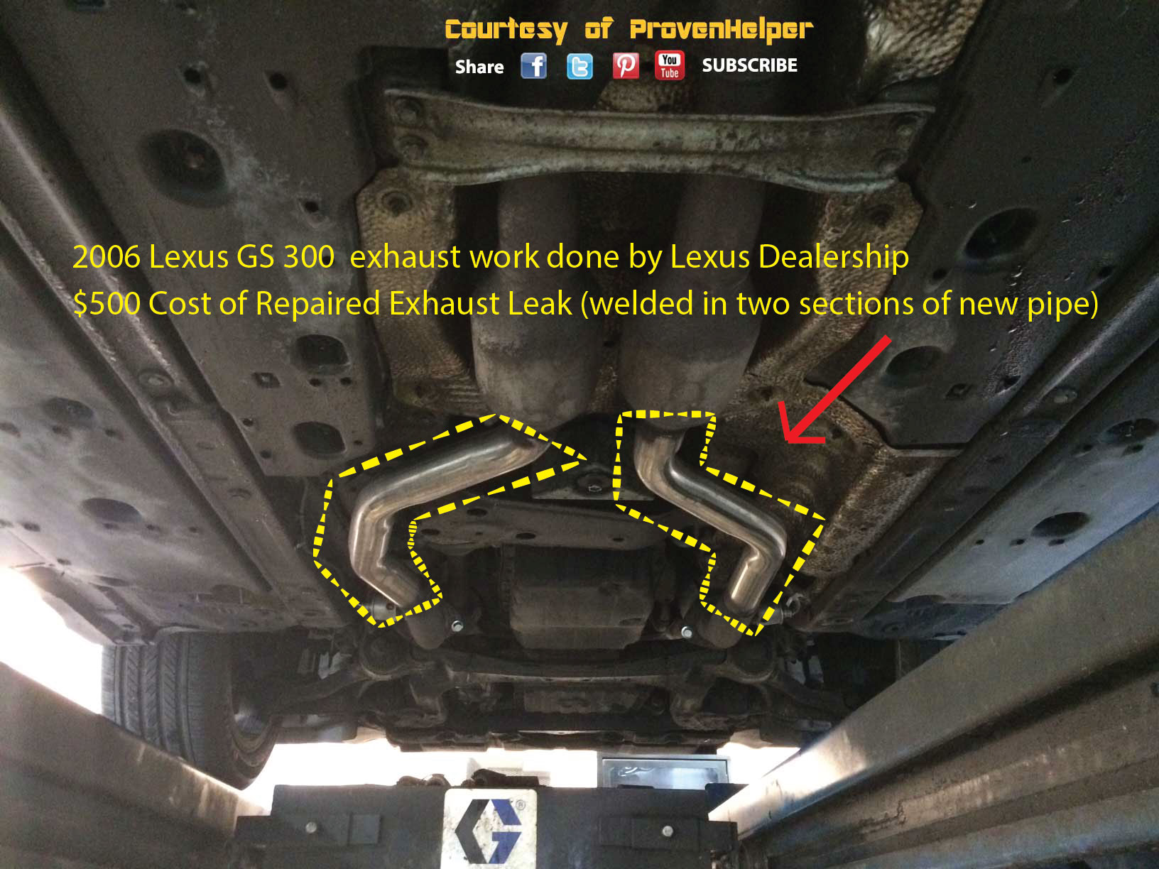 2007 Nissan altima exhaust leak #1