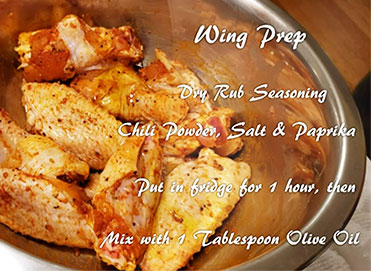 airfryer fried chicken wings recipe ingredients