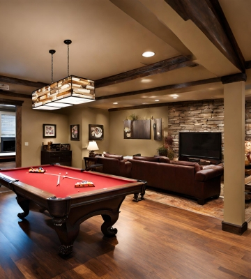 game room ideas for basement living spaces