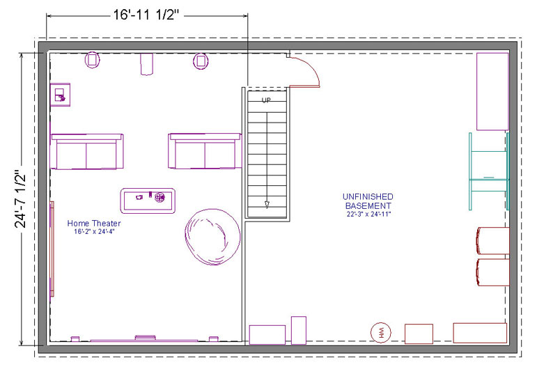 Basement home theater plans