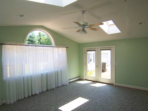 Peaceful bedroom addition interior