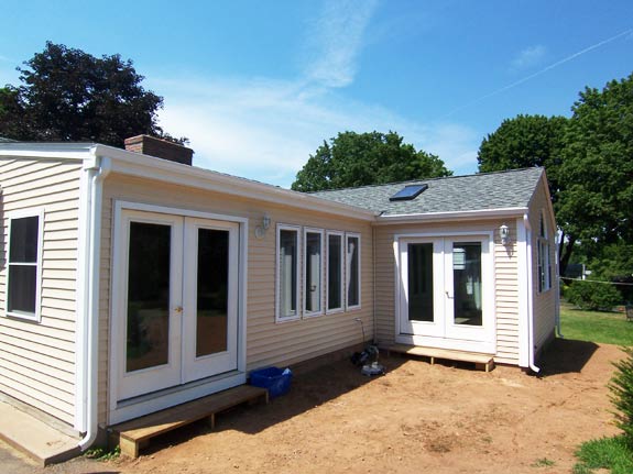 New siding on home additions