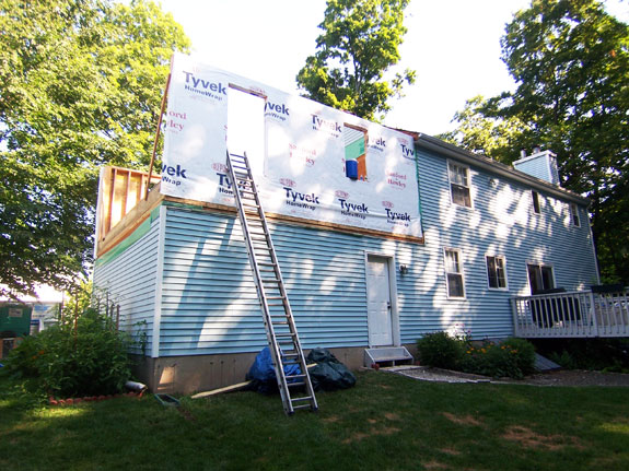 Building the exterior walls