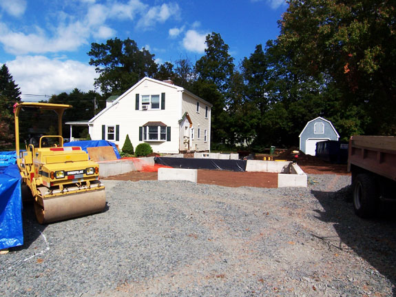 Crushed rock delivered for new driveway