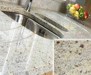 White Kashmir Granite Counertops