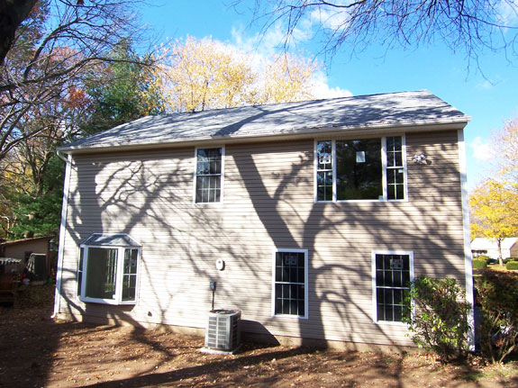 Side of view of second story addition