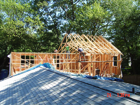 Second story addition framing