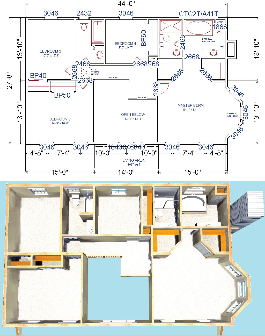 Bedford Modular Colonial House