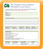 Ultimate Home Addition 5 Page Checklist