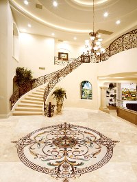 marble floor inlay